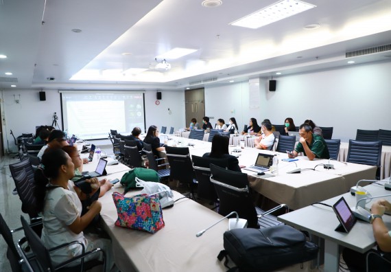 ภาพกิจกรรม  คณะวิทยาศาสตร์และเทคโนโลยี จัดประชุมเพื่อเตรียมความพร้อมสำหรับการจัดทำรายงานประเมินตนเอง ระดับคณะ ประจำปีการศึกษา 2565