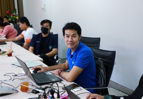 ภาพกิจกรรม  คณะวิทยาศาสตร์และเทคโนโลยี จัดประชุมเพื่อเตรียมความพร้อมสำหรับการจัดทำรายงานประเมินตนเอง ระดับคณะ ประจำปีการศึกษา 2565