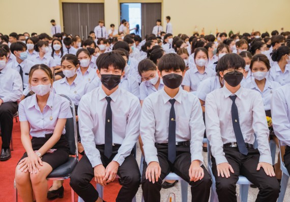 ภาพกิจกรรม  คณะวิทยาศาสตร์และเทคโนโลยี จัดกิจกรรมไหว้ครู คณะวิทยาศาสตร์และเทคโนโลยี ประจำปีการศึกษา 2566