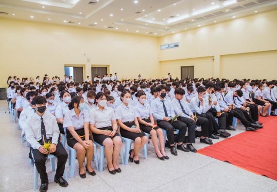 ภาพกิจกรรม  คณะวิทยาศาสตร์และเทคโนโลยี จัดกิจกรรมไหว้ครู คณะวิทยาศาสตร์และเทคโนโลยี ประจำปีการศึกษา 2566