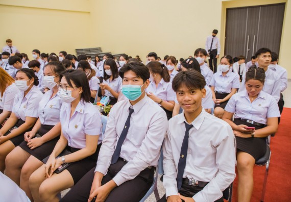 ภาพกิจกรรม  คณะวิทยาศาสตร์และเทคโนโลยี จัดกิจกรรมไหว้ครู คณะวิทยาศาสตร์และเทคโนโลยี ประจำปีการศึกษา 2566