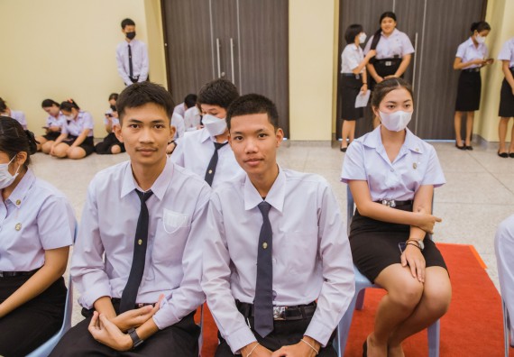 ภาพกิจกรรม  คณะวิทยาศาสตร์และเทคโนโลยี จัดกิจกรรมไหว้ครู คณะวิทยาศาสตร์และเทคโนโลยี ประจำปีการศึกษา 2566