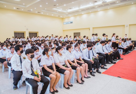 ภาพกิจกรรม  คณะวิทยาศาสตร์และเทคโนโลยี จัดกิจกรรมไหว้ครู คณะวิทยาศาสตร์และเทคโนโลยี ประจำปีการศึกษา 2566