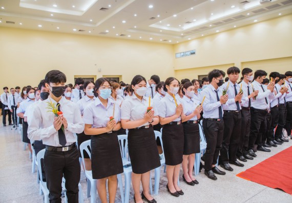 ภาพกิจกรรม  คณะวิทยาศาสตร์และเทคโนโลยี จัดกิจกรรมไหว้ครู คณะวิทยาศาสตร์และเทคโนโลยี ประจำปีการศึกษา 2566