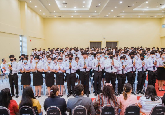 ภาพกิจกรรม  คณะวิทยาศาสตร์และเทคโนโลยี จัดกิจกรรมไหว้ครู คณะวิทยาศาสตร์และเทคโนโลยี ประจำปีการศึกษา 2566