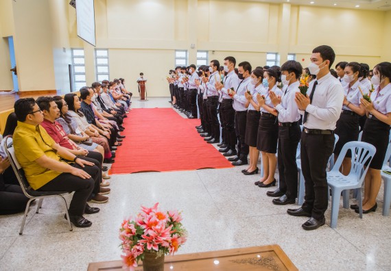 ภาพกิจกรรม  คณะวิทยาศาสตร์และเทคโนโลยี จัดกิจกรรมไหว้ครู คณะวิทยาศาสตร์และเทคโนโลยี ประจำปีการศึกษา 2566