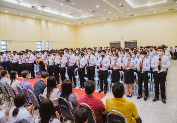 ภาพกิจกรรม  คณะวิทยาศาสตร์และเทคโนโลยี จัดกิจกรรมไหว้ครู คณะวิทยาศาสตร์และเทคโนโลยี ประจำปีการศึกษา 2566