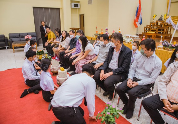 ภาพกิจกรรม  คณะวิทยาศาสตร์และเทคโนโลยี จัดกิจกรรมไหว้ครู คณะวิทยาศาสตร์และเทคโนโลยี ประจำปีการศึกษา 2566