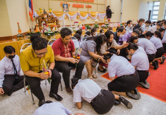 ภาพกิจกรรม  คณะวิทยาศาสตร์และเทคโนโลยี จัดกิจกรรมไหว้ครู คณะวิทยาศาสตร์และเทคโนโลยี ประจำปีการศึกษา 2566