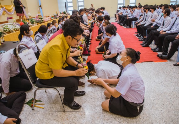 ภาพกิจกรรม  คณะวิทยาศาสตร์และเทคโนโลยี จัดกิจกรรมไหว้ครู คณะวิทยาศาสตร์และเทคโนโลยี ประจำปีการศึกษา 2566