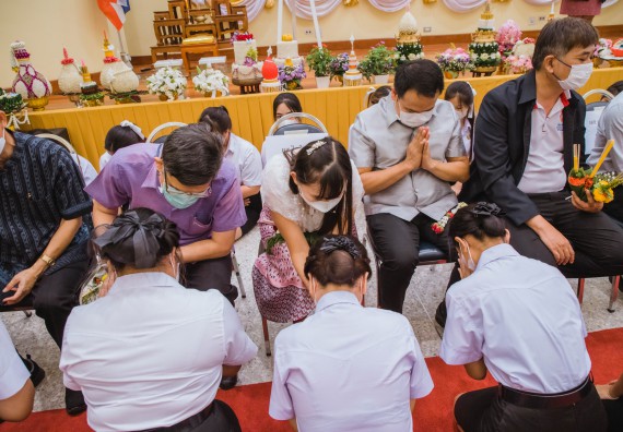 ภาพกิจกรรม  คณะวิทยาศาสตร์และเทคโนโลยี จัดกิจกรรมไหว้ครู คณะวิทยาศาสตร์และเทคโนโลยี ประจำปีการศึกษา 2566