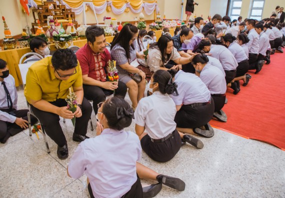 ภาพกิจกรรม  คณะวิทยาศาสตร์และเทคโนโลยี จัดกิจกรรมไหว้ครู คณะวิทยาศาสตร์และเทคโนโลยี ประจำปีการศึกษา 2566