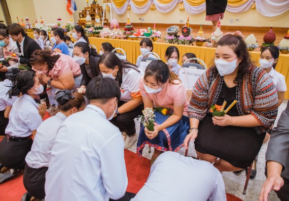 ภาพกิจกรรม  คณะวิทยาศาสตร์และเทคโนโลยี จัดกิจกรรมไหว้ครู คณะวิทยาศาสตร์และเทคโนโลยี ประจำปีการศึกษา 2566