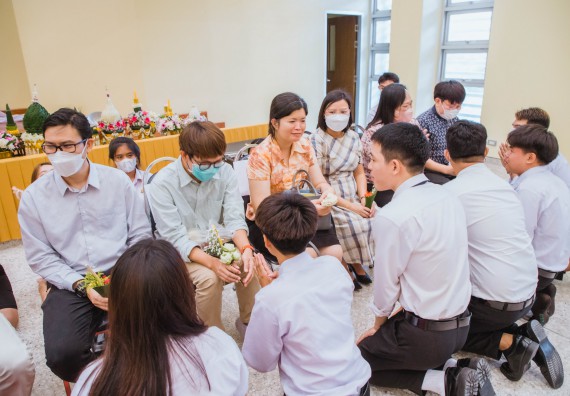 ภาพกิจกรรม  คณะวิทยาศาสตร์และเทคโนโลยี จัดกิจกรรมไหว้ครู คณะวิทยาศาสตร์และเทคโนโลยี ประจำปีการศึกษา 2566