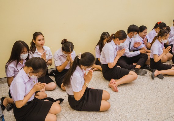 ภาพกิจกรรม  คณะวิทยาศาสตร์และเทคโนโลยี จัดกิจกรรมไหว้ครู คณะวิทยาศาสตร์และเทคโนโลยี ประจำปีการศึกษา 2566