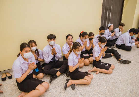 ภาพกิจกรรม  คณะวิทยาศาสตร์และเทคโนโลยี จัดกิจกรรมไหว้ครู คณะวิทยาศาสตร์และเทคโนโลยี ประจำปีการศึกษา 2566