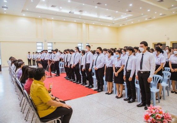 ภาพกิจกรรม  คณะวิทยาศาสตร์และเทคโนโลยี จัดกิจกรรมไหว้ครู คณะวิทยาศาสตร์และเทคโนโลยี ประจำปีการศึกษา 2566