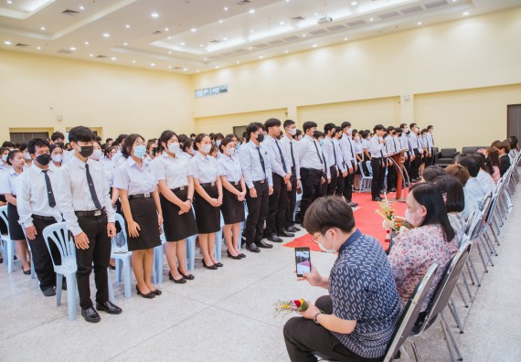 ภาพกิจกรรม  คณะวิทยาศาสตร์และเทคโนโลยี จัดกิจกรรมไหว้ครู คณะวิทยาศาสตร์และเทคโนโลยี ประจำปีการศึกษา 2566