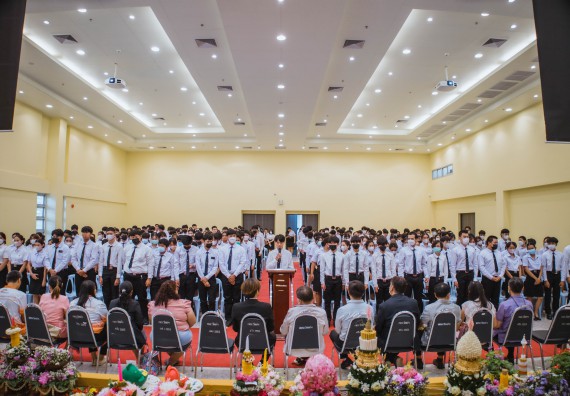 ภาพกิจกรรม  คณะวิทยาศาสตร์และเทคโนโลยี จัดกิจกรรมไหว้ครู คณะวิทยาศาสตร์และเทคโนโลยี ประจำปีการศึกษา 2566