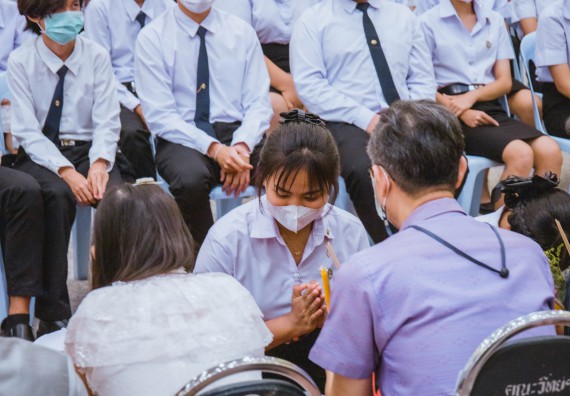 ภาพกิจกรรม  คณะวิทยาศาสตร์และเทคโนโลยี จัดกิจกรรมไหว้ครู คณะวิทยาศาสตร์และเทคโนโลยี ประจำปีการศึกษา 2566