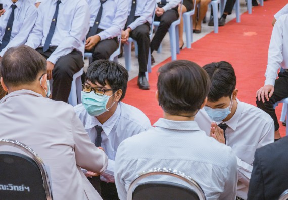 ภาพกิจกรรม  คณะวิทยาศาสตร์และเทคโนโลยี จัดกิจกรรมไหว้ครู คณะวิทยาศาสตร์และเทคโนโลยี ประจำปีการศึกษา 2566