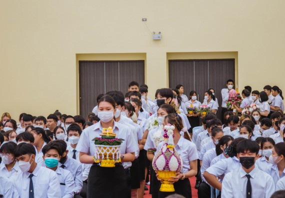 ภาพกิจกรรม  คณะวิทยาศาสตร์และเทคโนโลยี จัดกิจกรรมไหว้ครู คณะวิทยาศาสตร์และเทคโนโลยี ประจำปีการศึกษา 2566