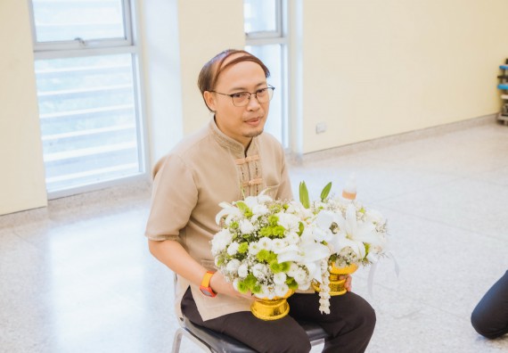 ภาพกิจกรรม  คณะวิทยาศาสตร์และเทคโนโลยี จัดกิจกรรมไหว้ครู คณะวิทยาศาสตร์และเทคโนโลยี ประจำปีการศึกษา 2566