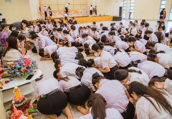 ภาพกิจกรรม  คณะวิทยาศาสตร์และเทคโนโลยี จัดกิจกรรมไหว้ครู คณะวิทยาศาสตร์และเทคโนโลยี ประจำปีการศึกษา 2566