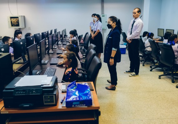 ภาพกิจกรรม   คณะวิทยาศาสตร์และเทคโนโลยี จัดการแข่งขันวาดภาพด้วยโปรแกรม Paint ระดับประถมศึกษาตอนต้น ประถมศึกษาตอนปลาย งานสัปดาห์วิทยาศาสตร์แห่งชาติ ส่วนภูมิภาค ประจำปี 2566