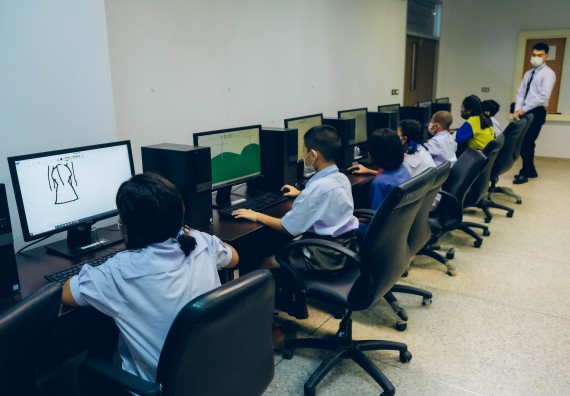 ภาพกิจกรรม   คณะวิทยาศาสตร์และเทคโนโลยี จัดการแข่งขันวาดภาพด้วยโปรแกรม Paint ระดับประถมศึกษาตอนต้น ประถมศึกษาตอนปลาย งานสัปดาห์วิทยาศาสตร์แห่งชาติ ส่วนภูมิภาค ประจำปี 2566