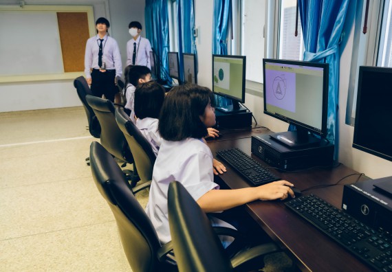 ภาพกิจกรรม   คณะวิทยาศาสตร์และเทคโนโลยี จัดการแข่งขันวาดภาพด้วยโปรแกรม Paint ระดับประถมศึกษาตอนต้น ประถมศึกษาตอนปลาย งานสัปดาห์วิทยาศาสตร์แห่งชาติ ส่วนภูมิภาค ประจำปี 2566