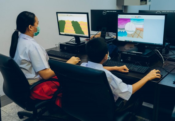 ภาพกิจกรรม   คณะวิทยาศาสตร์และเทคโนโลยี จัดการแข่งขันวาดภาพด้วยโปรแกรม Paint ระดับประถมศึกษาตอนต้น ประถมศึกษาตอนปลาย งานสัปดาห์วิทยาศาสตร์แห่งชาติ ส่วนภูมิภาค ประจำปี 2566