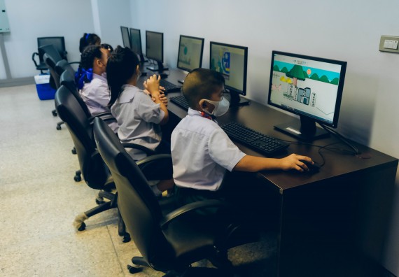 ภาพกิจกรรม   คณะวิทยาศาสตร์และเทคโนโลยี จัดการแข่งขันวาดภาพด้วยโปรแกรม Paint ระดับประถมศึกษาตอนต้น ประถมศึกษาตอนปลาย งานสัปดาห์วิทยาศาสตร์แห่งชาติ ส่วนภูมิภาค ประจำปี 2566