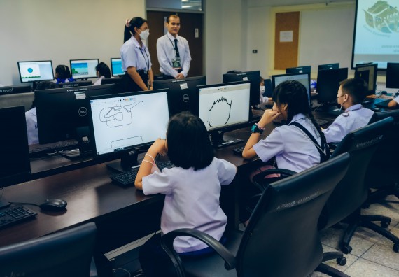 ภาพกิจกรรม   คณะวิทยาศาสตร์และเทคโนโลยี จัดการแข่งขันวาดภาพด้วยโปรแกรม Paint ระดับประถมศึกษาตอนต้น ประถมศึกษาตอนปลาย งานสัปดาห์วิทยาศาสตร์แห่งชาติ ส่วนภูมิภาค ประจำปี 2566