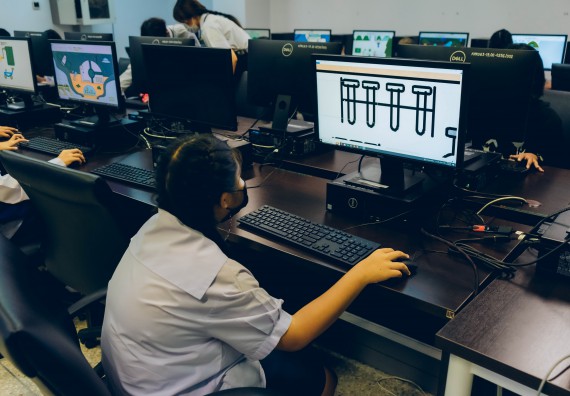 ภาพกิจกรรม   คณะวิทยาศาสตร์และเทคโนโลยี จัดการแข่งขันวาดภาพด้วยโปรแกรม Paint ระดับประถมศึกษาตอนต้น ประถมศึกษาตอนปลาย งานสัปดาห์วิทยาศาสตร์แห่งชาติ ส่วนภูมิภาค ประจำปี 2566