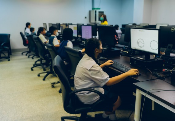 ภาพกิจกรรม   คณะวิทยาศาสตร์และเทคโนโลยี จัดการแข่งขันวาดภาพด้วยโปรแกรม Paint ระดับประถมศึกษาตอนต้น ประถมศึกษาตอนปลาย งานสัปดาห์วิทยาศาสตร์แห่งชาติ ส่วนภูมิภาค ประจำปี 2566