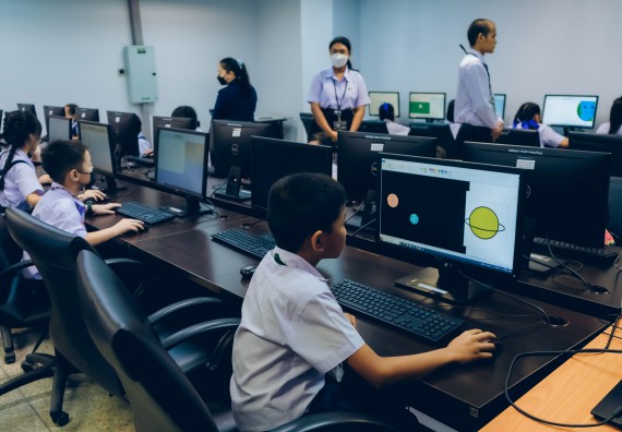 ภาพกิจกรรม   คณะวิทยาศาสตร์และเทคโนโลยี จัดการแข่งขันวาดภาพด้วยโปรแกรม Paint ระดับประถมศึกษาตอนต้น ประถมศึกษาตอนปลาย งานสัปดาห์วิทยาศาสตร์แห่งชาติ ส่วนภูมิภาค ประจำปี 2566