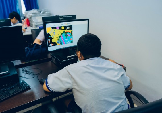 ภาพกิจกรรม   คณะวิทยาศาสตร์และเทคโนโลยี จัดการแข่งขันวาดภาพด้วยโปรแกรม Paint ระดับประถมศึกษาตอนต้น ประถมศึกษาตอนปลาย งานสัปดาห์วิทยาศาสตร์แห่งชาติ ส่วนภูมิภาค ประจำปี 2566