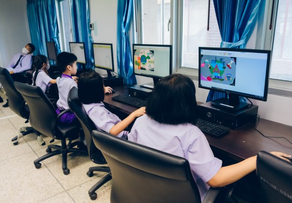 ภาพกิจกรรม   คณะวิทยาศาสตร์และเทคโนโลยี จัดการแข่งขันวาดภาพด้วยโปรแกรม Paint ระดับประถมศึกษาตอนต้น ประถมศึกษาตอนปลาย งานสัปดาห์วิทยาศาสตร์แห่งชาติ ส่วนภูมิภาค ประจำปี 2566