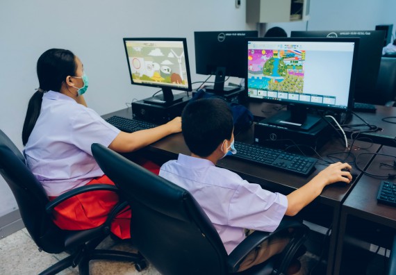 ภาพกิจกรรม   คณะวิทยาศาสตร์และเทคโนโลยี จัดการแข่งขันวาดภาพด้วยโปรแกรม Paint ระดับประถมศึกษาตอนต้น ประถมศึกษาตอนปลาย งานสัปดาห์วิทยาศาสตร์แห่งชาติ ส่วนภูมิภาค ประจำปี 2566