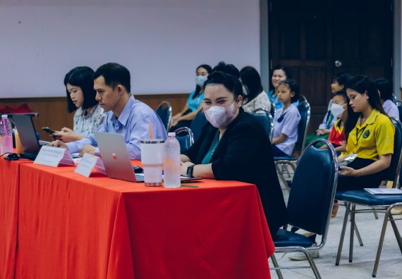 ภาพกิจกรรม   คณะวิทยาศาสตร์และเทคโนโลยี จัดการแข่งขันการพูดทางวิทยาศาสตร์ ระดับประถมศึกษา มัธยมศึกษาตอนต้น มัธยมศึกษาตอนปลาย งานสัปดาห์วิทยาศาสตร์แห่งชาติ ส่วนภูมิภาค ประจำปี 2566