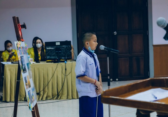 ภาพกิจกรรม   คณะวิทยาศาสตร์และเทคโนโลยี จัดการแข่งขันการพูดทางวิทยาศาสตร์ ระดับประถมศึกษา มัธยมศึกษาตอนต้น มัธยมศึกษาตอนปลาย งานสัปดาห์วิทยาศาสตร์แห่งชาติ ส่วนภูมิภาค ประจำปี 2566