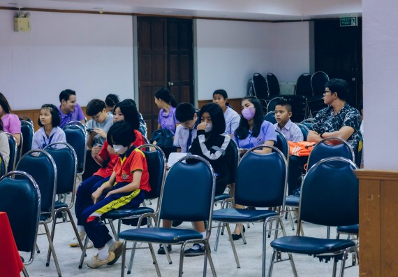 ภาพกิจกรรม   คณะวิทยาศาสตร์และเทคโนโลยี จัดการแข่งขันการพูดทางวิทยาศาสตร์ ระดับประถมศึกษา มัธยมศึกษาตอนต้น มัธยมศึกษาตอนปลาย งานสัปดาห์วิทยาศาสตร์แห่งชาติ ส่วนภูมิภาค ประจำปี 2566