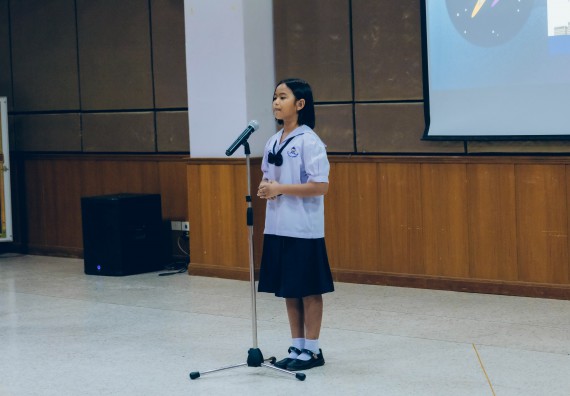 ภาพกิจกรรม   คณะวิทยาศาสตร์และเทคโนโลยี จัดการแข่งขันการพูดทางวิทยาศาสตร์ ระดับประถมศึกษา มัธยมศึกษาตอนต้น มัธยมศึกษาตอนปลาย งานสัปดาห์วิทยาศาสตร์แห่งชาติ ส่วนภูมิภาค ประจำปี 2566