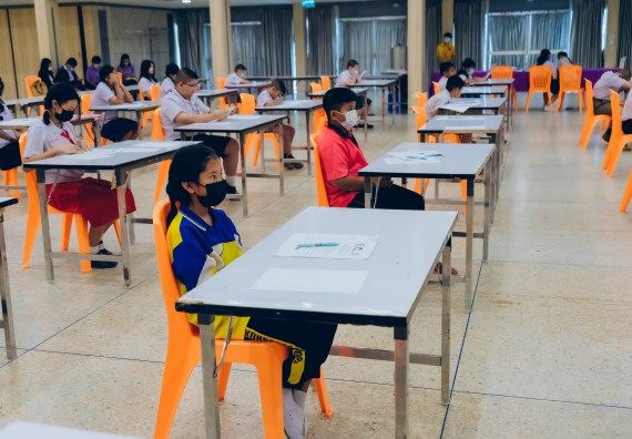 ภาพกิจกรรม   คณะวิทยาศาสตร์และเทคโนโลยี การแข่งขันตอบปัญหาคณิตศาสตร์ ระดับประถมศึกษาตอนปลาย มัธยมศึกษาตอนต้น งานสัปดาห์วิทยาศาสตร์แห่งชาติ ส่วนภูมิภาค ประจำปี 2566