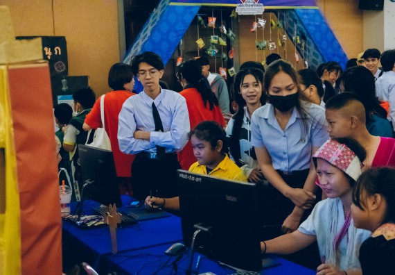 ภาพกิจกรรม  คณะวิทยาศาสตร์และเทคโนโลยี จัดนิทรรศการและกิจกรรมด้านวิทยาศาสตร์ เทคโนโลยีและนวัตกรรม (วทน.)  งานสัปดาห์วิทยาศาสตร์แห่งชาติ ส่วนภูมิภาค ประจำปี 2566