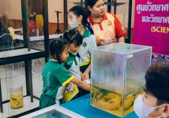 ภาพกิจกรรม  คณะวิทยาศาสตร์และเทคโนโลยี จัดนิทรรศการและกิจกรรมด้านวิทยาศาสตร์ เทคโนโลยีและนวัตกรรม (วทน.)  งานสัปดาห์วิทยาศาสตร์แห่งชาติ ส่วนภูมิภาค ประจำปี 2566