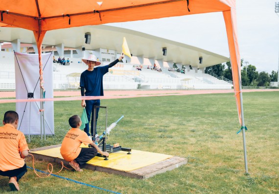 ภาพกิจกรรม  คณะวิทยาศาสตร์และเทคโนโลยี จัดการแข่งขันจรวดขวดน้ำ ระดับประถมศึกษา มัธยมศึกษาตอนต้น มัธยมศึกษาตอนปลาย งานสัปดาห์วิทยาศาสตร์แห่งชาติ ส่วนภูมิภาค ประจำปี 2566