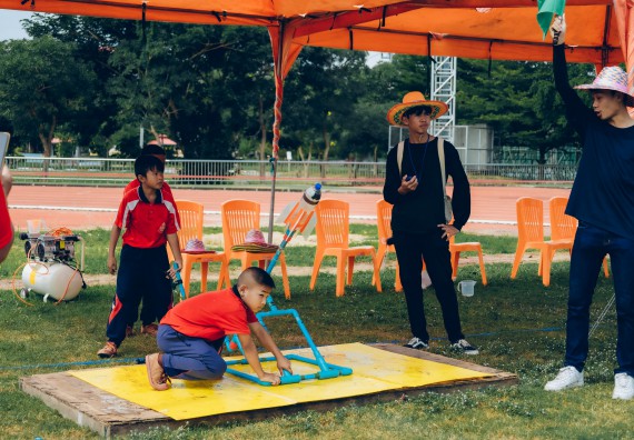 ภาพกิจกรรม  คณะวิทยาศาสตร์และเทคโนโลยี จัดการแข่งขันจรวดขวดน้ำ ระดับประถมศึกษา มัธยมศึกษาตอนต้น มัธยมศึกษาตอนปลาย งานสัปดาห์วิทยาศาสตร์แห่งชาติ ส่วนภูมิภาค ประจำปี 2566