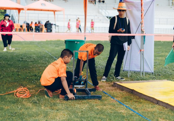 ภาพกิจกรรม  คณะวิทยาศาสตร์และเทคโนโลยี จัดการแข่งขันจรวดขวดน้ำ ระดับประถมศึกษา มัธยมศึกษาตอนต้น มัธยมศึกษาตอนปลาย งานสัปดาห์วิทยาศาสตร์แห่งชาติ ส่วนภูมิภาค ประจำปี 2566